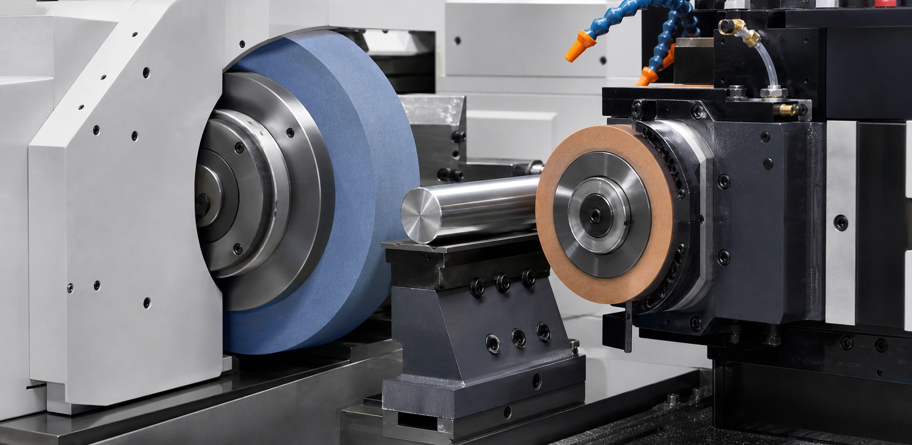Centerless grinding system for cylindrical parts